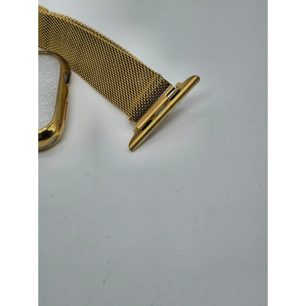 Posh Tech Gold Milanese Apple Watch Band Case Set 42/44/45mm
